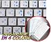 APPLE THAI STICKER FOR KEYBOARD WITH BLUE LETTERING TRANSPARENT BACKGROUND FOR DESKTOP, LAPTOP AND NOTEBOOK