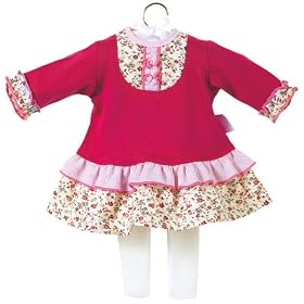 Corolle Mon Premier 12-inch Fashions Flounce Dress and Tights Set by Corolle