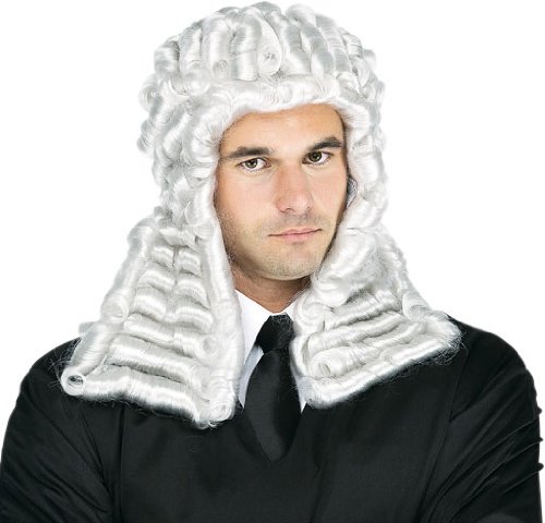 Paper Magic Judge Wig, White, One Size