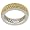 Sterling Silver Gold Overlay Yellow Cubic Zirconia Eternity Band Ring by Charles Winston, Size 9