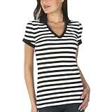Merona® V-Neck Polo - Ebony/ White