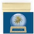 Snowglobe Of Wishes Tropical Christmas Cards -