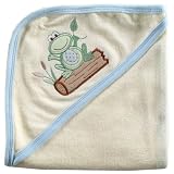 Touched by Nature Organic Cotton Hooded Towel, Blue