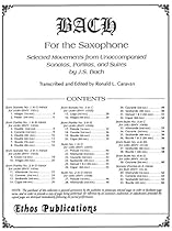 Bach for Solo Saxophone Bach for Solo Saxophone