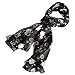Purple Box Jewelry Christmas Reindeer Scarf (Black)