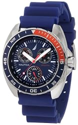 Nautica Men's N07578G Sport Ring Multifunction Blue and Red Watch