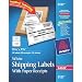 Avery Shipping Label with Paper Receipt, Laser, TrueBlock Technology, White, 50 Labels  (5127)