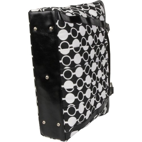 Kailo Chic Women's Pleated Laptop Tote (Green Circles) Kailo Chic Women's Pleated Laptop Tote (Green Circles)