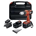 Black & Decker HPD18AK-2 18-Volt High Performance Drill with 10 Accessories