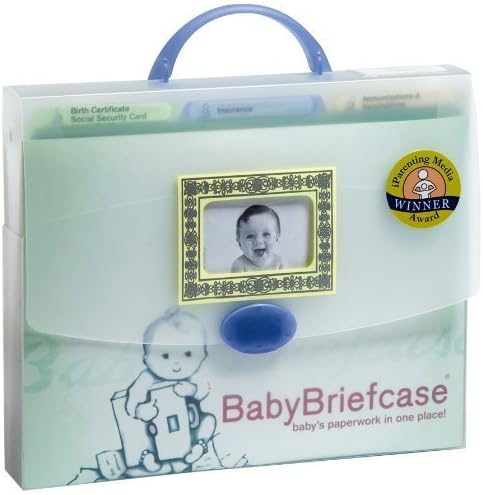 Baby Briefcase Baby Paperwork Organizer, Mint/Periwinkle by Baby Briefcase