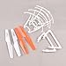 YouCute Spare Part Kit for UDI U842 U842- U818S Rc Quadcopter Drone White Blade Landing Gear Protecting Frame
