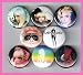 Lady Gaga Set of 8 - 1 Inch Magnets