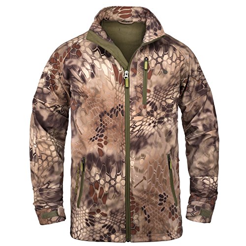 KODA Adventure Gear Youth Kids Kryptek Highlander Hunting Hiking Waterproof Softshell Jacket