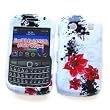 RIM BlackBerry Bold 9700 9780 / BlackBerry Onyx 9020 (AT&T and T-Mobile) Snap-on Protector Hard Case Image Cover "Artistic Red Flowers" Design