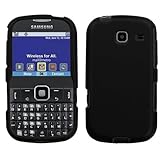 Samsung Freeform III / R380 Rubberized Hard Case Cover - Black