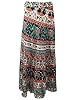 Indian Skirts Wrap Around Long Skirt Apricot Blue Orange Boho Clothing