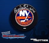 Bryan Trottier New York Islanders Autographed/Hand Signed Hockey Puck