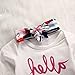 3PCS Newborn Baby Girl Top Romper+Pants Leggings Coming Home Outfits Set Clothes (3-6 Months, Arrow)