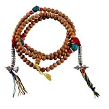 Premium Quality Tibetan 8mm Sandalwood Prayer Beads, Tibetan Mala, Sandalwood Necklace, #2