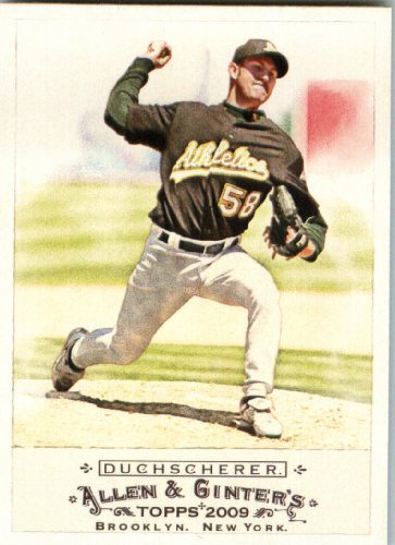 2009 Topps Allen & Ginter Baseball Card #335 Justin Duchscherer Oakland Athletics (SHORT PRINT) - MINT Condition - Shipped In Protective ScrewDown Display Case!