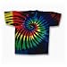 Youth Tie Dye Mania Stained Glass Swirl Tie-Dye Short Sleeve T-Shirt