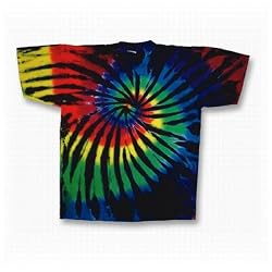 Youth Tie Dye Mania Stained Glass Swirl Tie-Dye Short Sleeve T-Shirt