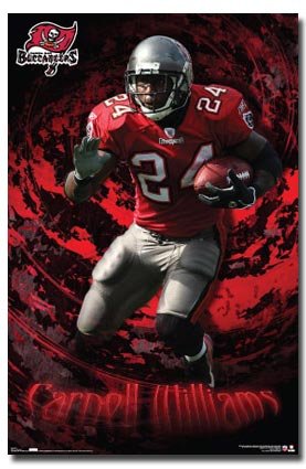 TAMPA BAY BUCCANEERS CARNELL WILLIAMS L POSTER NFL 4363