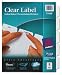 Avery 11416 Avery Index Maker White Dividers, 5-Tab, Lsr/IJ, 3-Hole, Letter, Clear, 5/Set, Carton of 36 sets