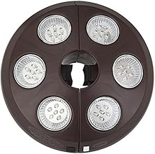 Blue Wave 6-Light Rechargeable LED Umbrella Light