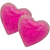 Pink Heart Ice Pack x 2 (4in/10cm ea)