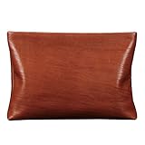 [パボジョエ]Pabojoeクラッチバッグ レディース メンズ セカンドバッグ レザー　カバン　クラッチ　本革　鞄　バッグ　ファッション　人気　ブランド　職人が作る　紳士　通勤 通学 結婚式　パーティー　　プレゼント　おしゃれ　大容量 (ブラウン)