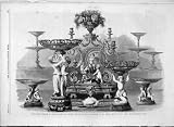 1860 Silver Plate Dessert Peto Service Print Antique