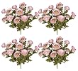 Four Pieces of 18" Artificial Ranunculus Flower Bushes