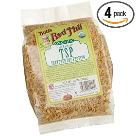 Bob's Red Mill Organic TSP (Textured Soy Protein), 13-Ounce Bags (Pack of 4)