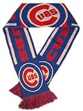 Chicago Cubs Baseball Team Woven Knit Scarf