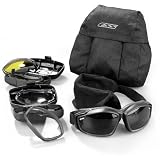 ESS Eye Safety Systems Advancer V-12 Protective Goggles 3 Lens Softcase