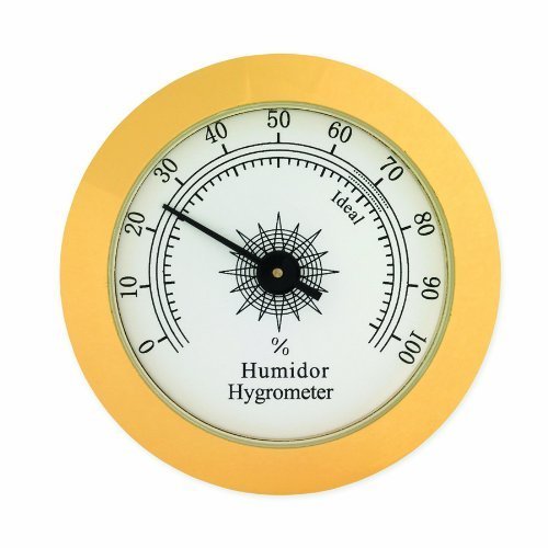 Large Round Analog Hygrometer Humidity Gauge for Humidor Large Round Analog Hygrometer Humidity Gauge for Humidor
