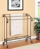 Freestanding Towel \ Quilt Stand in Red Coffee finish 33X15-1/4X36-3/4