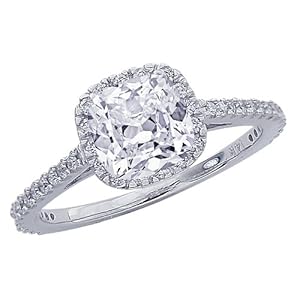 Cushion cut diamond engagement rings australia