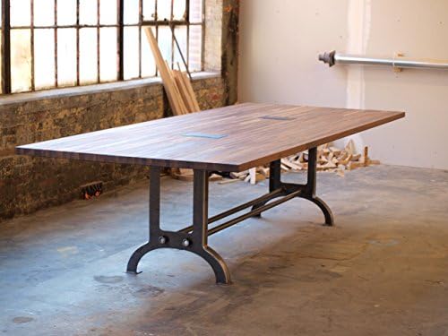 Large Walnut Industrial Conference or Dining room Table