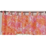 Pink and Orange Tie Dye Window Valance by JoJo... by JoJo Designs