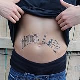 Thug Life Temporary Tattoos - Pack of 4