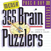 Mensa 365 Brain Puzzlers Page-A-Day Calendar 2009 (Original Page a Day Calendars)