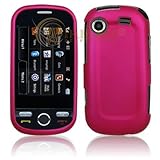 Samsung Messager Touch R630/R631 Rose Pink Rubber Feel Protective Case Face ....