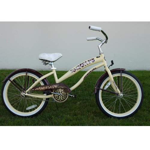 Kidwise Kids Bikes Pink Girls Beach Cruiser 20 inch Extended Frame