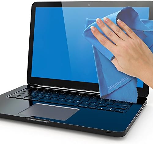 MightyMicroCloth Premium Microfiber Cleaning Cloths - (4 pack XL) each in a Travel Pouch for Eyeglasses, Computer Screens, Glasses, Lens, iPads, iPhones, Cameras, LCD TV - 12" x 12" (2 Royal 2 Sky Blue)