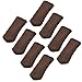 BCP 8pcs Knitting Wool Furniture Socks Table Chair Leg Floor Protector (Brown)