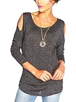 SO Cachemire & Knitwear Camiseta Manga Larga Joa (Negro)