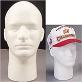 503 White Male Styrofoam Head with Face