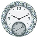 14" Indoor/Outdoor Clock and Thermometer (faux antique)